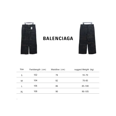 Balenciaga Color Printed Washed Trousers 02