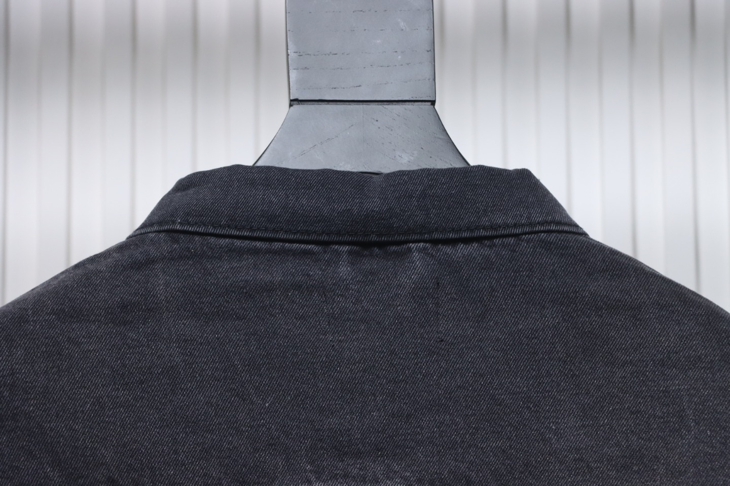 Balenciaga Crown Hot Diamond Couple Denim Jacket Black