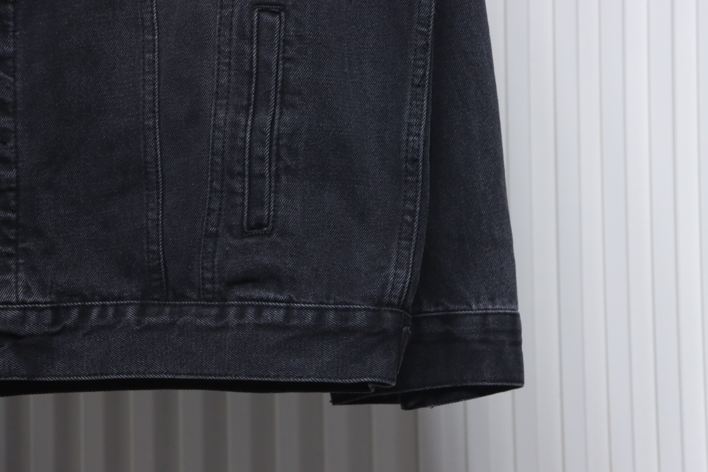 Balenciaga Crown Hot Diamond Couple Denim Jacket Black