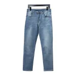 Balenciaga Danmu Back Waist Logo Collection Print Stretch Slim Jeans