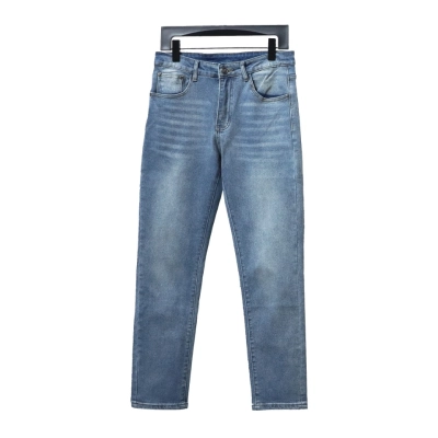 Balenciaga Danmu Back Waist Logo Collection Print Stretch Slim Jeans 01