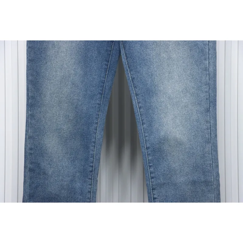 Balenciaga Danmu Back Waist Logo Collection Print Stretch Slim Jeans