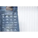 Balenciaga Danmu Back Waist Logo Collection Print Stretch Slim Jeans