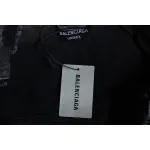 Balenciaga Distressed Ripped Lightning Denim Jacket