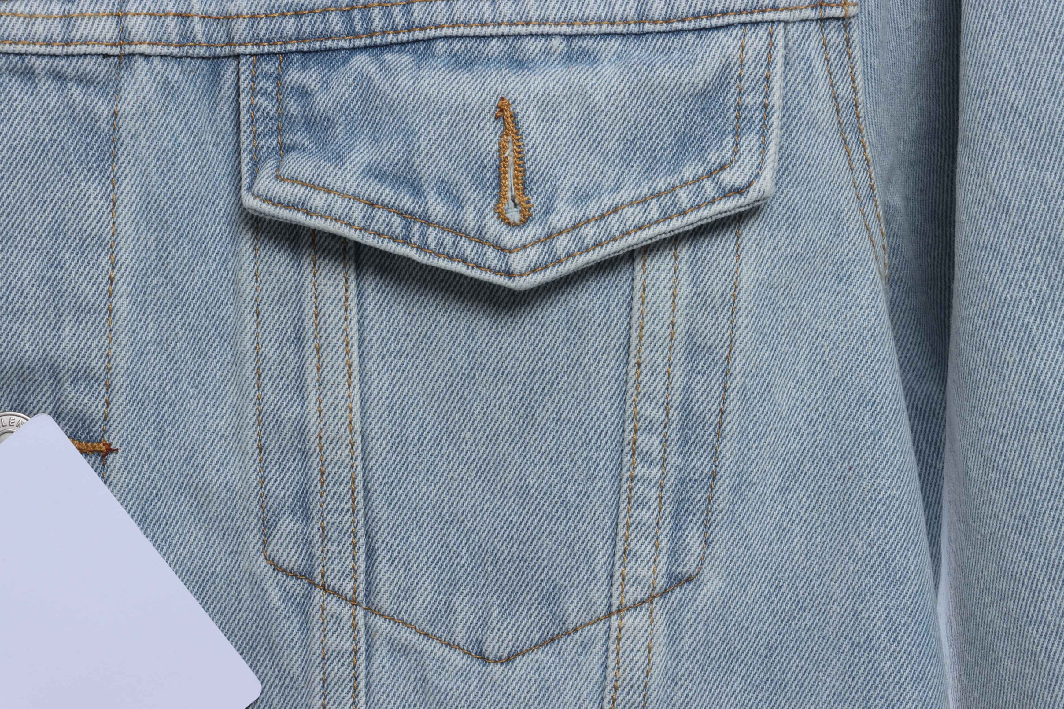 Balenciaga Double B Graffiti Denim Jacket