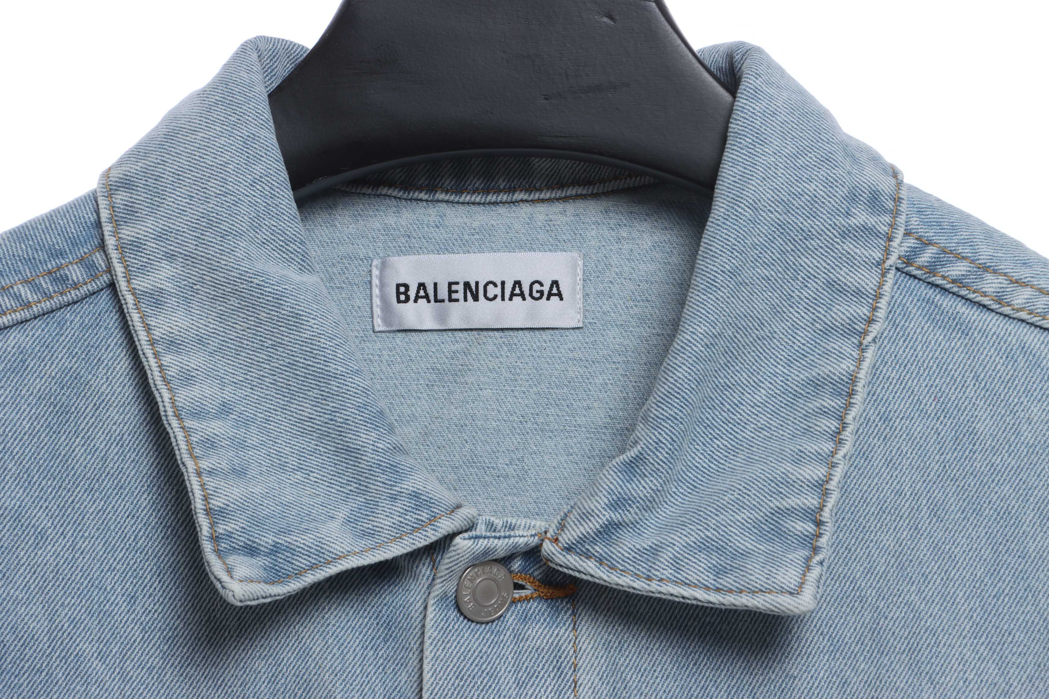 Balenciaga Double B Graffiti Denim Jacket