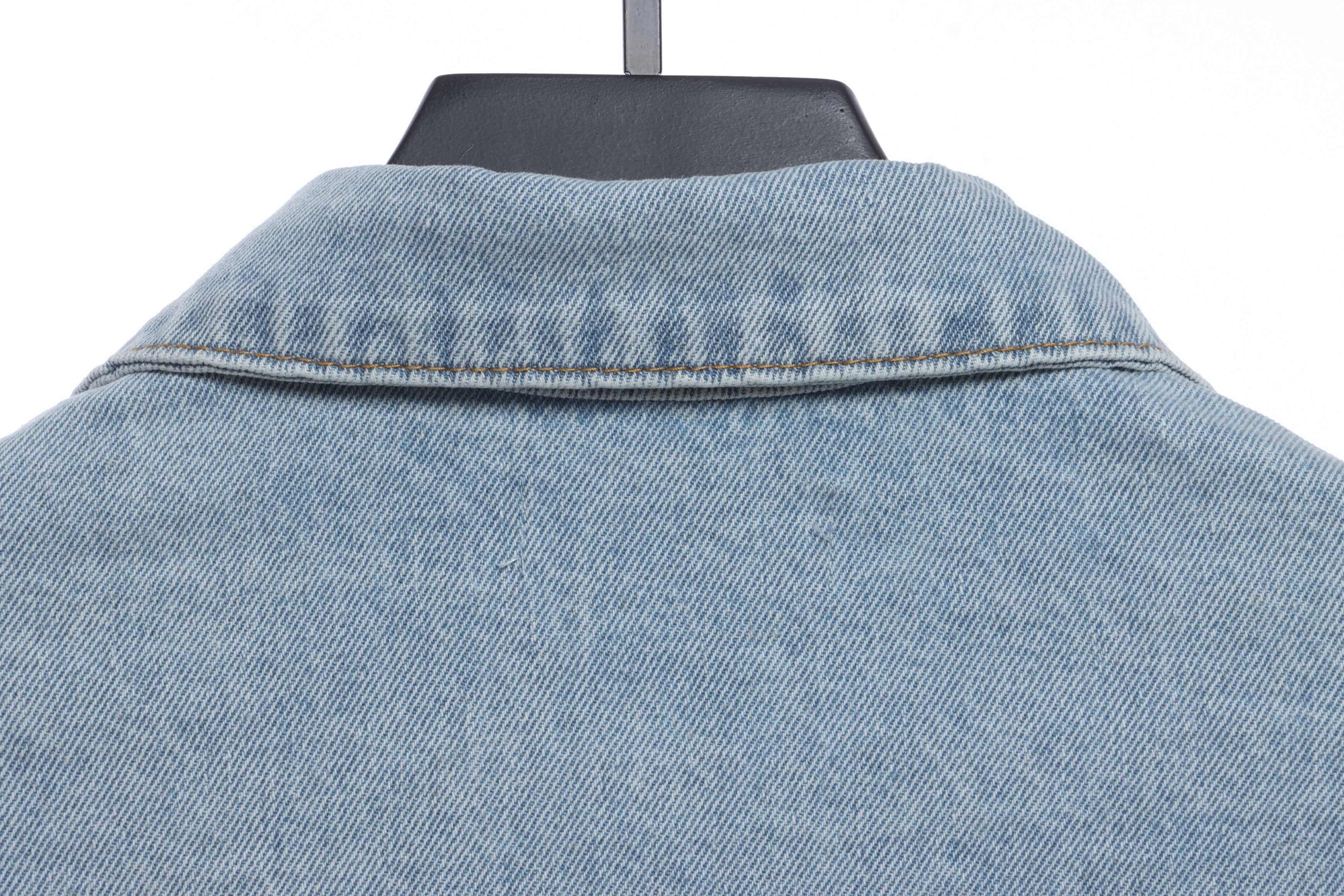 Balenciaga Double B Graffiti Denim Jacket