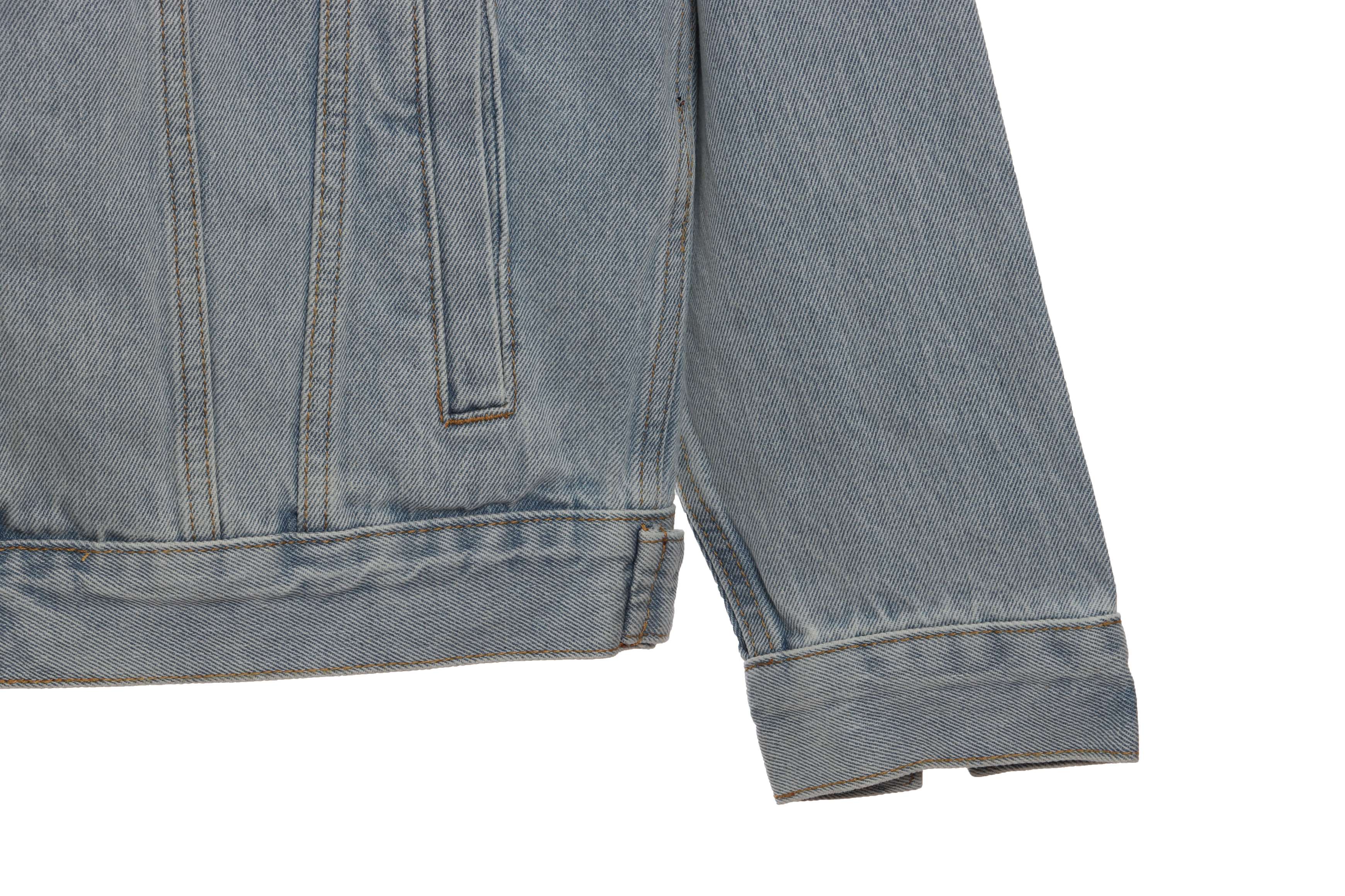 Balenciaga Double B Graffiti Luminous Denim Jacket