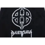 Balenciaga Double B Print On Back Denim Jacket