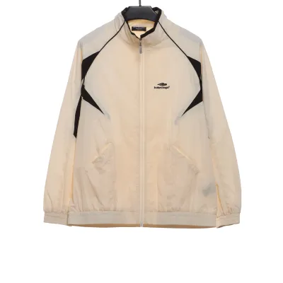 Balenciaga Double Embroidered Contrast Color Suit Jacket 01
