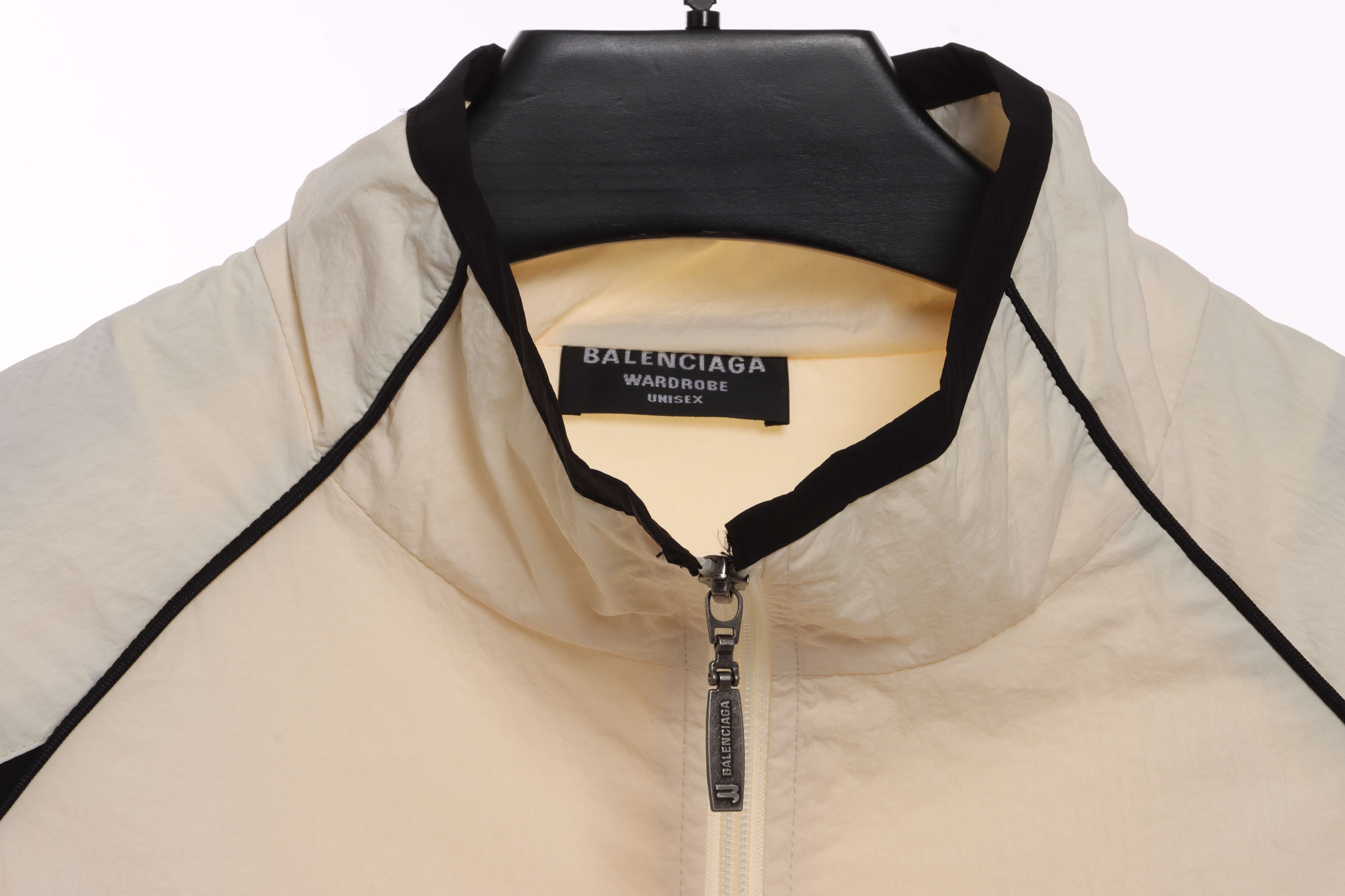 Balenciaga Double Embroidered Contrast Color Suit Jacket