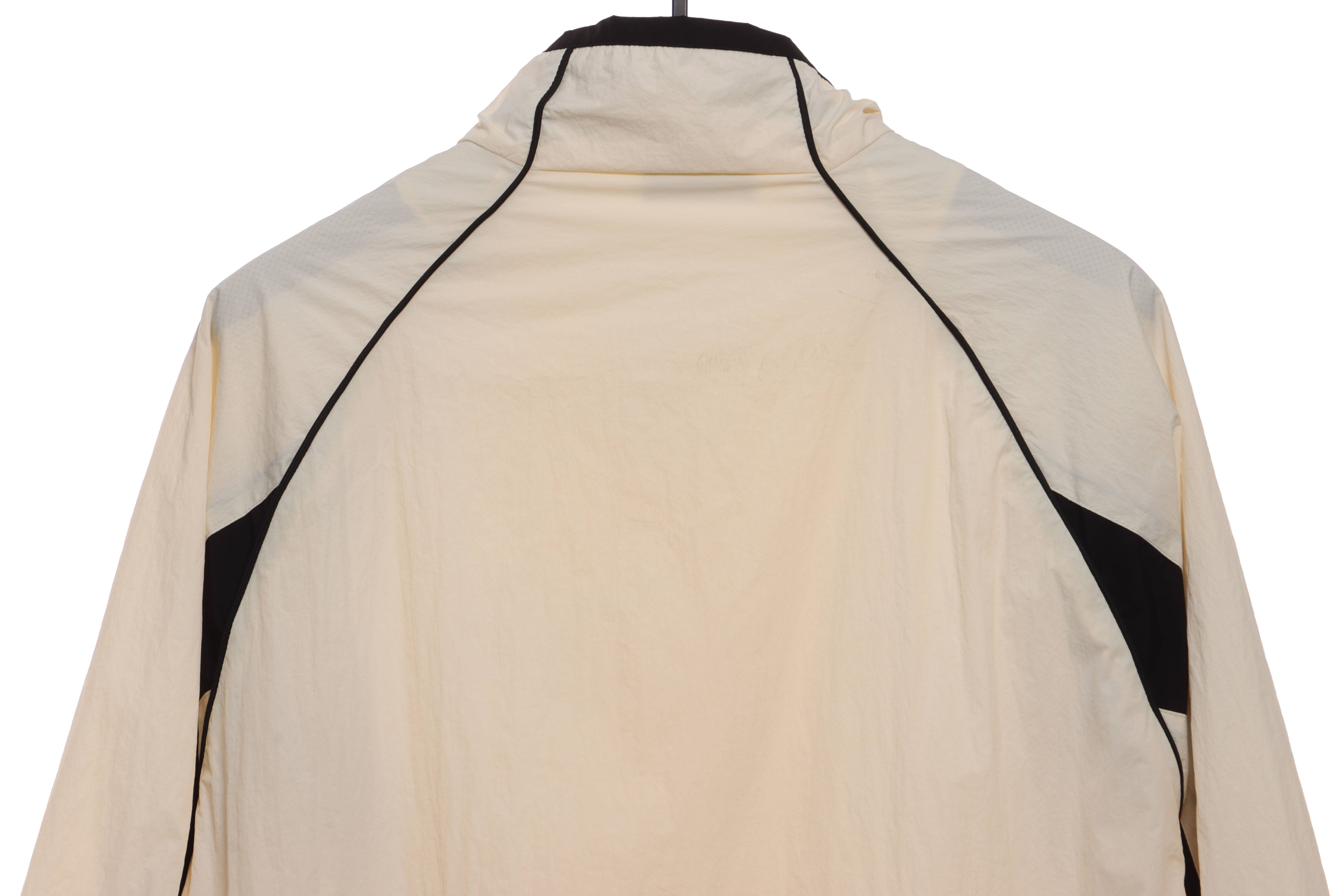 Balenciaga Double Embroidered Contrast Color Suit Jacket