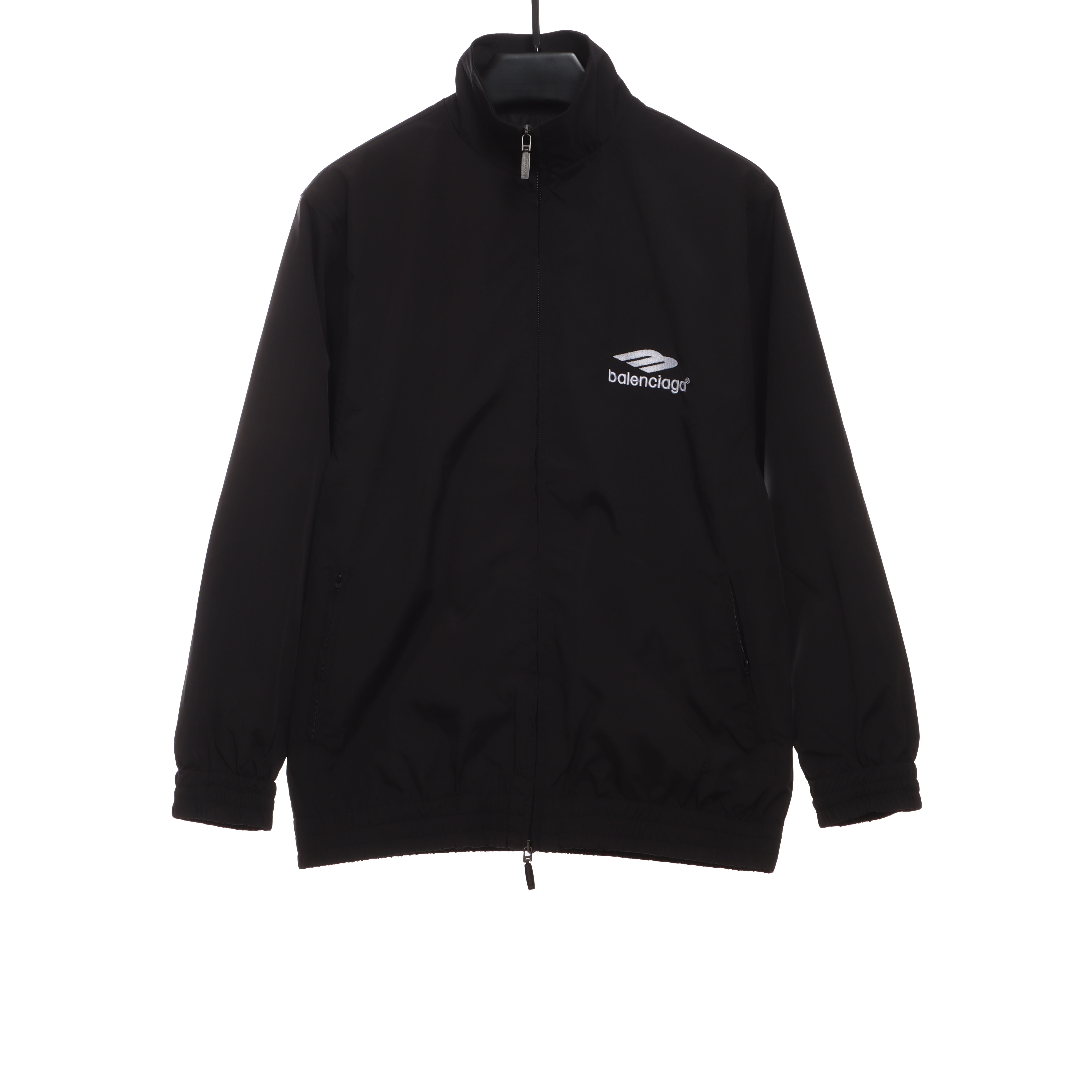 Balenciaga Double Hook Embroidered Logo Zip-Up Jacket