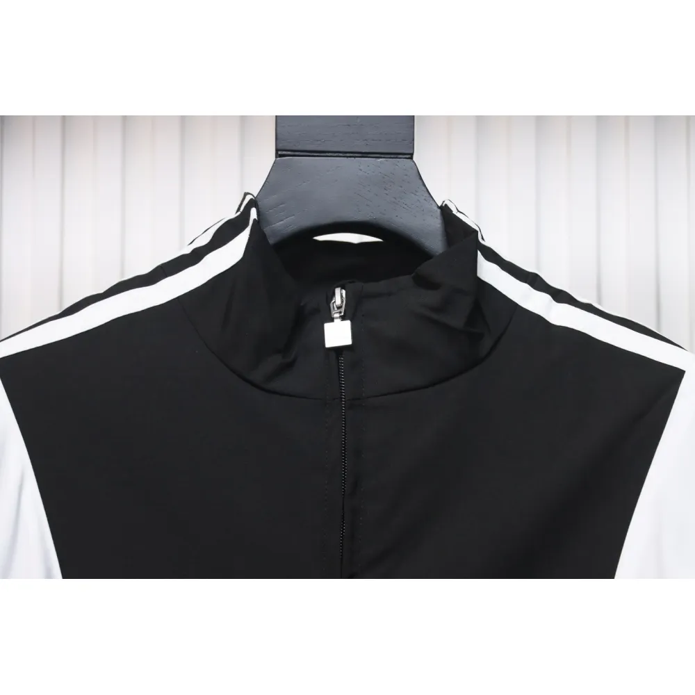 Balenciaga Fire Double Hook Embroidery Color Block Suit Jacket