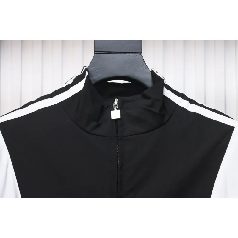 Balenciaga Fire Double Hook Embroidery Color Block Suit Jacket