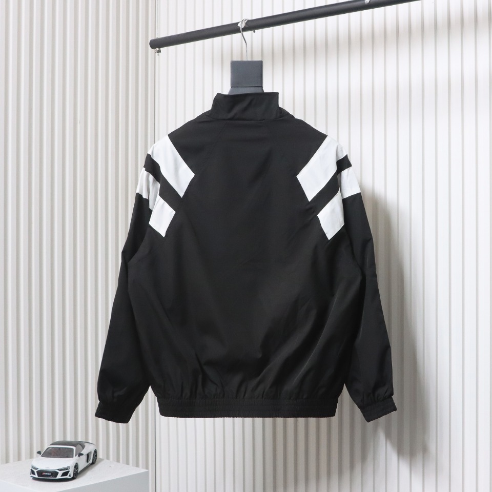 Balenciaga Fire Double Hook Embroidery Color Block Suit Jacket