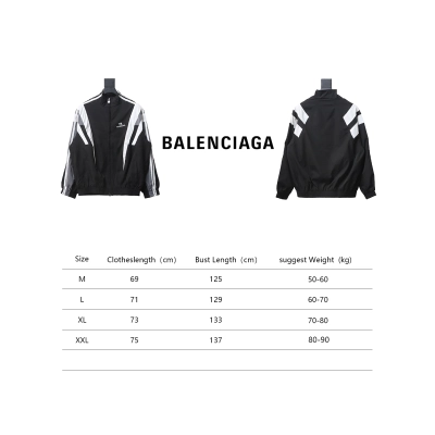 Balenciaga Fire Double Hook Embroidery Color Block Suit Jacket 02