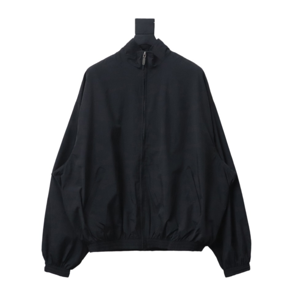 Balenciaga Flame Totem Heavy Industry Embroidery Jacket Black