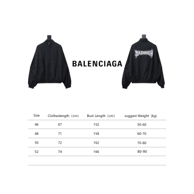 Balenciaga Flame Totem Heavy Industry Embroidery Jacket Black 02