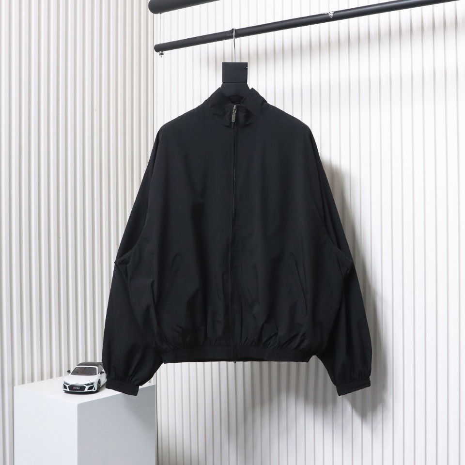 Balenciaga Flame Totem Heavy Industry Embroidery Jacket Black