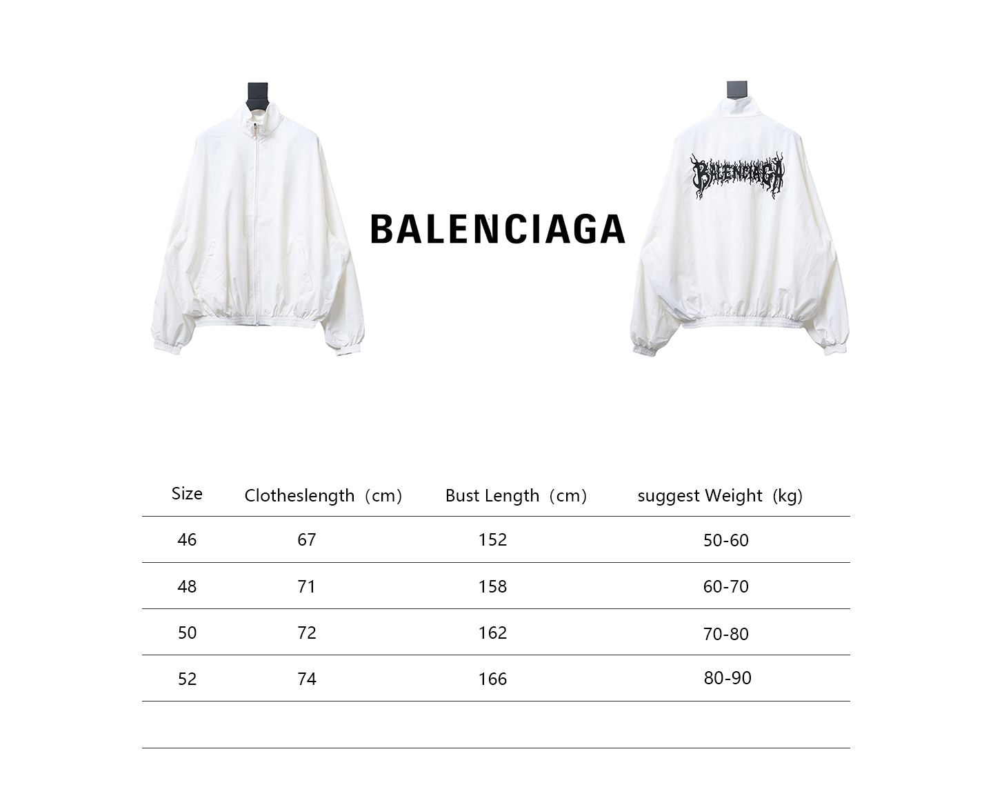 Balenciaga Flame Totem Heavy Industry Embroidery Jacket White