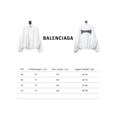Balenciaga Flame Totem Heavy Industry Embroidery Jacket White 02