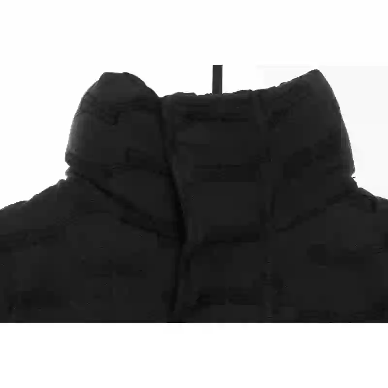 Balenciaga Full-Print Button Jacquard Down Jacket Black