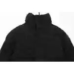 Balenciaga Full-Print Button Jacquard Down Jacket Black