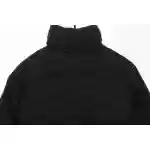 Balenciaga Full-Print Button Jacquard Down Jacket Black