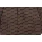Balenciaga Full-Print Button Jacquard Down Jacket Brown