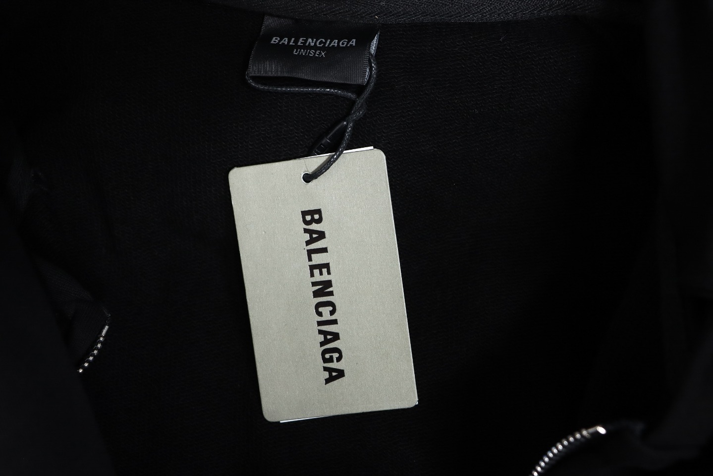 Balenciaga Heavy Duty Fake Two Piece Zipper Jacket Black