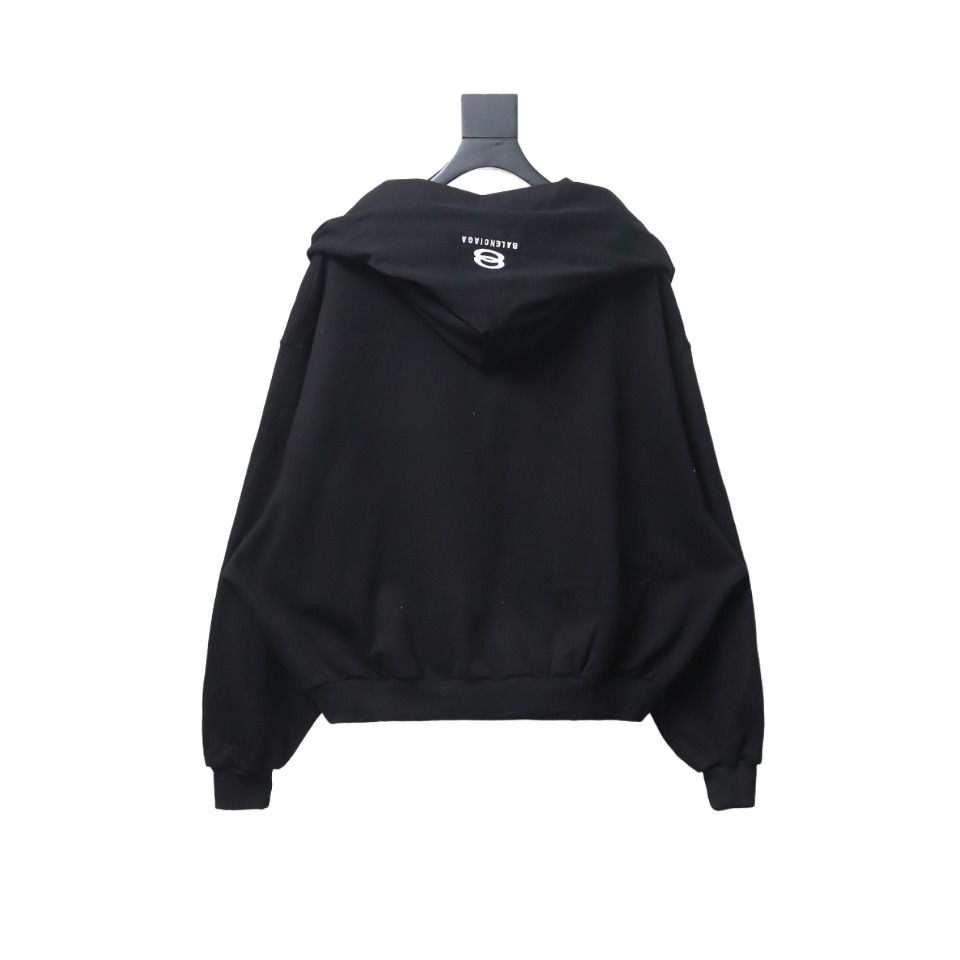 Balenciaga Heavy Duty Fake Two Piece Zipper Jacket Black