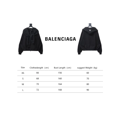 Balenciaga Heavy Duty Fake Two Piece Zipper Jacket Black 02