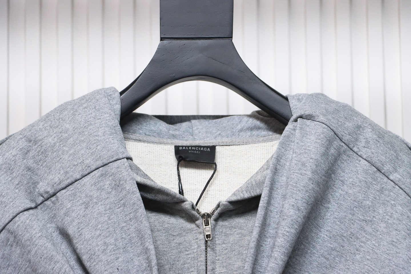 Balenciaga Heavy Duty Fake Two Piece Zipper Jacket Grey