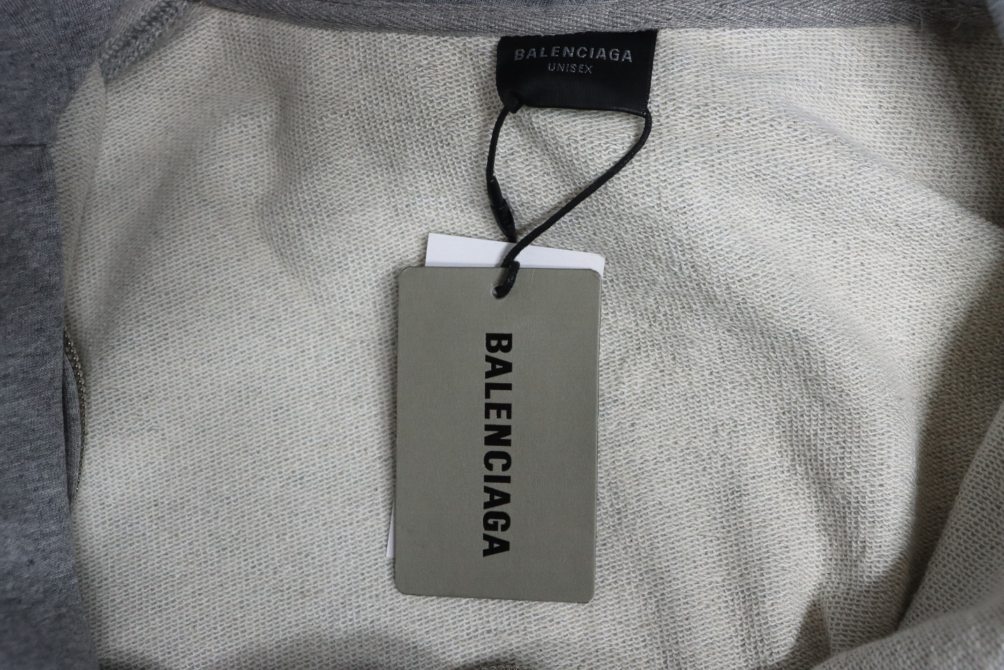 Balenciaga Heavy Duty Fake Two Piece Zipper Jacket Grey