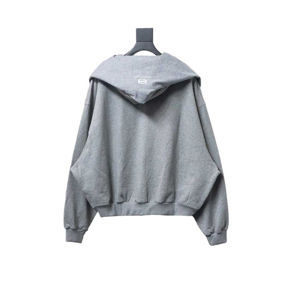 Balenciaga Heavy Duty Fake Two Piece Zipper Jacket Grey