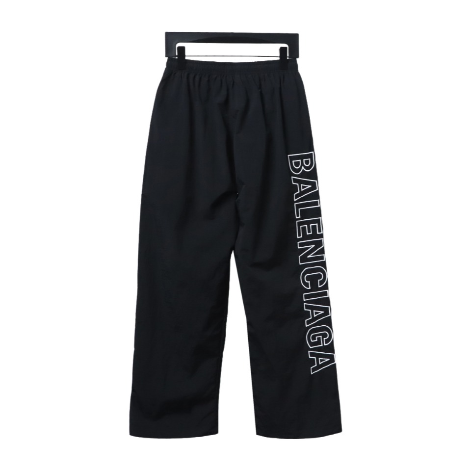 Balenciaga Hollow Letter Embroidered Tracksuit Trousers