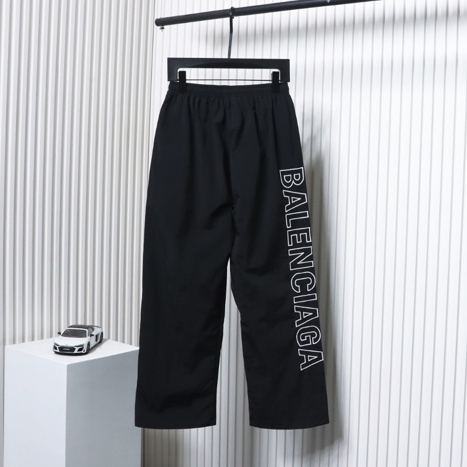 Balenciaga Hollow Letter Embroidered Tracksuit Trousers
