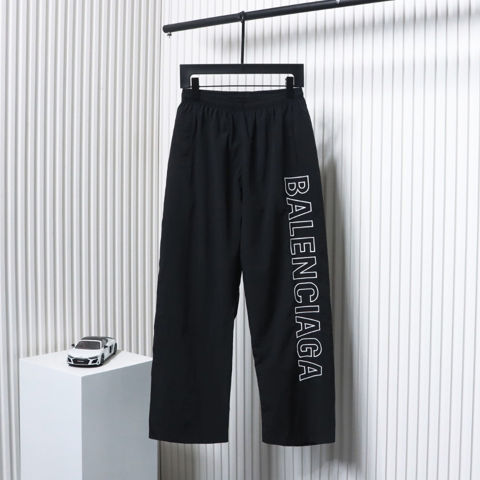 Balenciaga Hollow Letter Embroidered Tracksuit Trousers