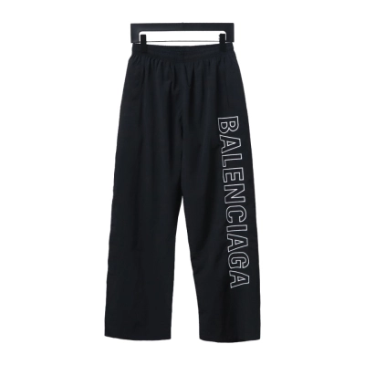 Balenciaga Hollow Letter Embroidered Tracksuit Trousers 01