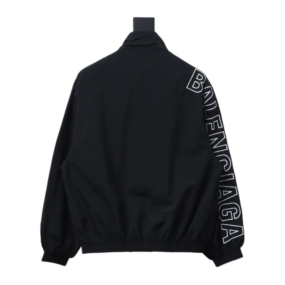 Balenciaga Hollow Letter Embroidery Sports Suit Jacket