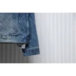 Balenciaga Laser Printed Denim Jacket