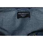 Balenciaga Laser Printed Denim Jacket