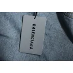 Balenciaga Laser Printed Denim Jacket