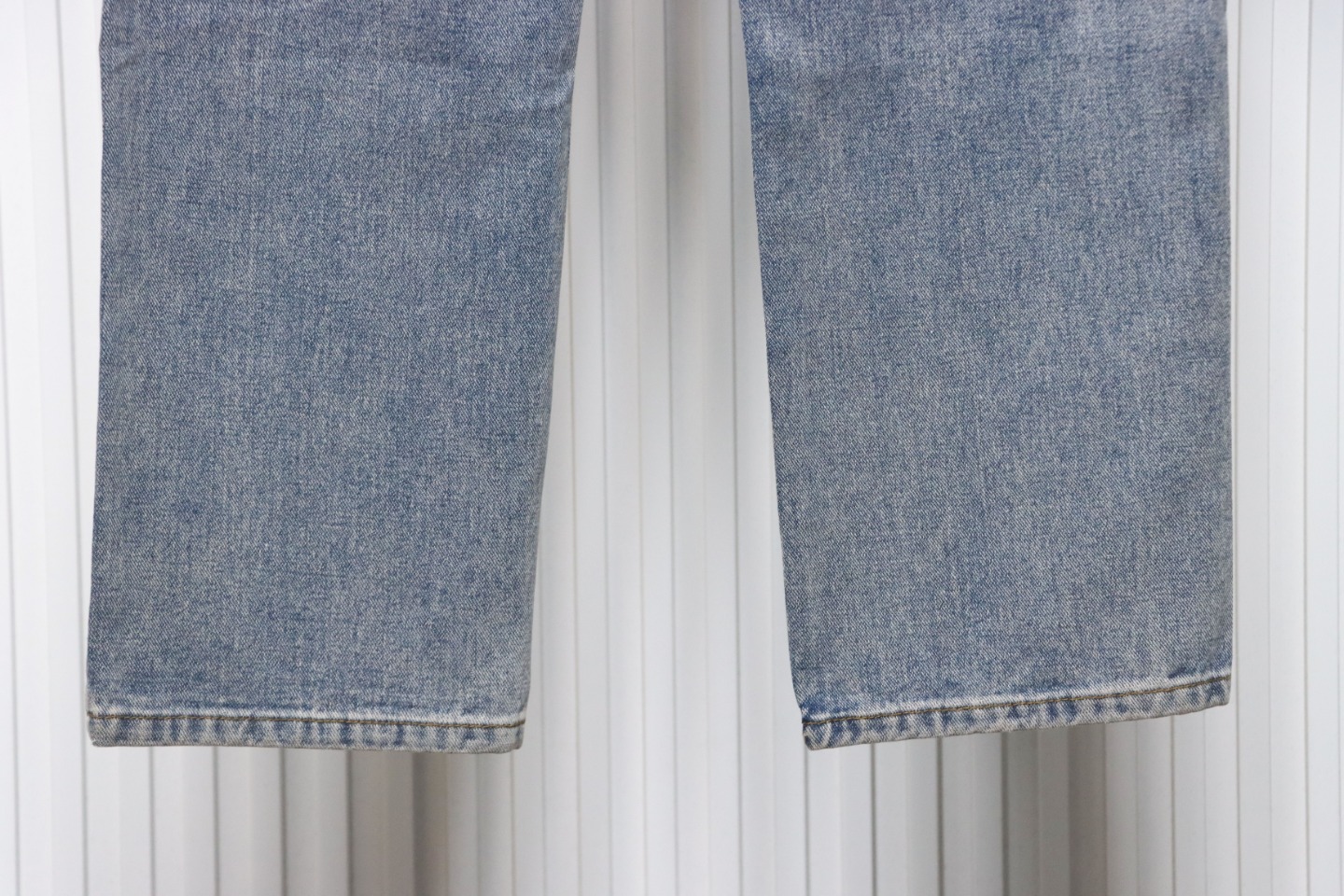 Balenciaga Lettering Printed Jeans Blue