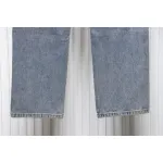 Balenciaga Lettering Printed Jeans Blue