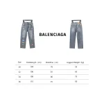 Balenciaga Lettering Printed Jeans Blue