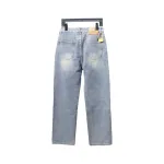 Balenciaga Lettering Printed Jeans Blue