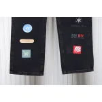 Balenciaga Lettering Printed Jeans Black