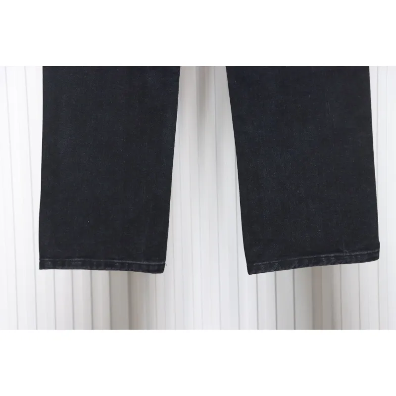Balenciaga Lettering Printed Jeans Black